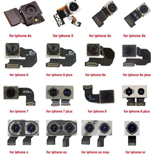 For iphone 7 8 x 6 6s 6plus se 5s 5 5c 4s Back Camera Replacement Repair Mobile Phone Parts