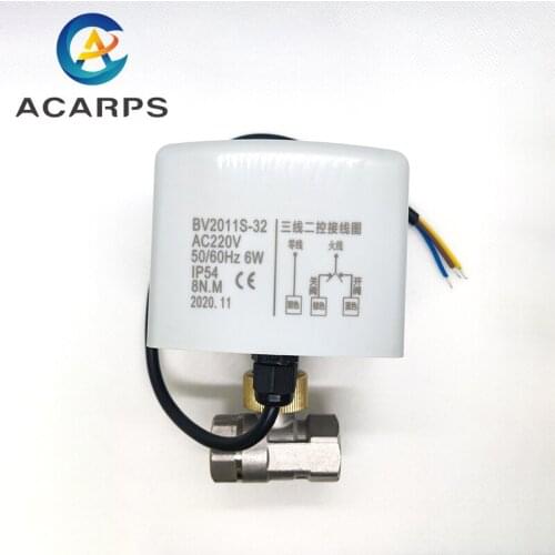 3/4" Electric Stainless Steel Ball Valve Three-Wire Two-Point Control Stainless Steel Motorized Ball Valve 220V 24V 12V