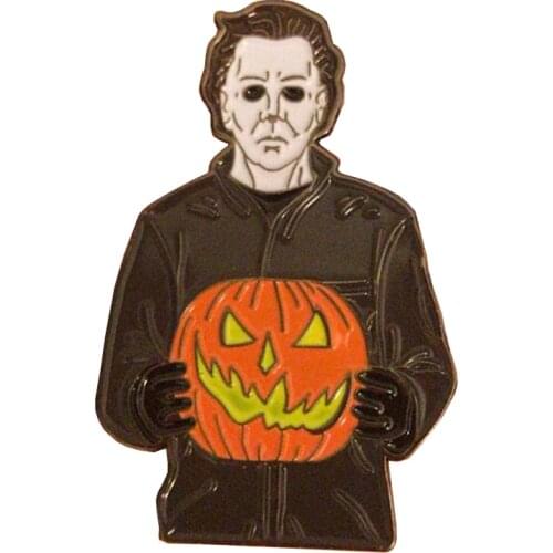 Myers Pumpkin Enamel Pin