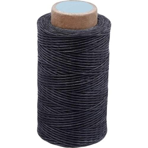 Imzay Dark Gray - 284Yards Leather Sewing Waxed Thread-Practical Long Stitching Thread For Leather Craft,Bookbinding