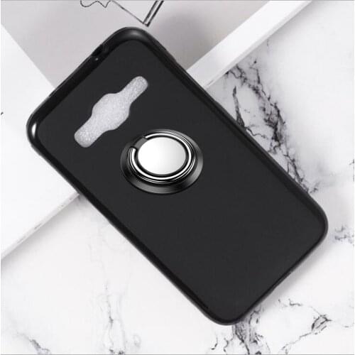 Soft Case For Samsung i9082 G750F G850F C7 C5 Pro Mega 5.8 6.3 G360H G530H E5 E7 G355H Back Ring Metal Car Magnetic Holder Cover