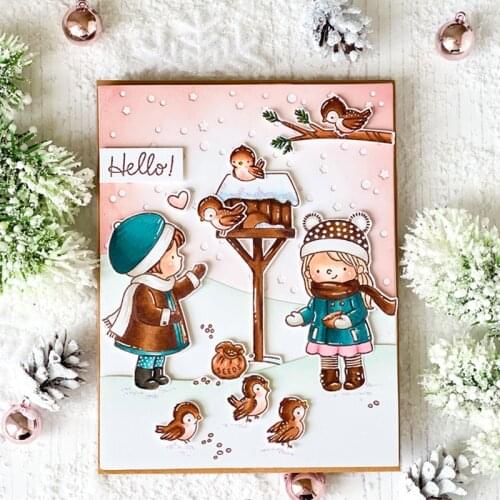 JMCRAFT 2021 New Cutting Dies Stamps And Clear Stamp Scrapbooking Stamping DIY Album Rubber Metal Cutting Dies Gift Card Stencil