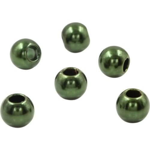 Wholesales 50pcs Dark Blue Acrylic Shiny Simulated Pearl Rondelle Loose Large Hole Charm Beads Fit European Jewelry Bracelet