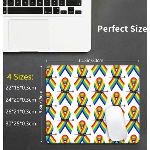 Orlando Ribbon Project Mouse Pad DIY Print Rainbow Rainbow Ribbon Orlando Strong Pulse One Pulse