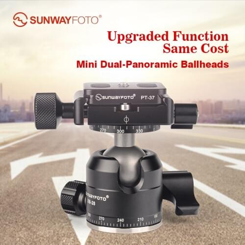 SUNWAYFOTO XB-28II Tripod Mini Ball Head for DSLR Camera Tripode Ballhead Professional Aluminum Monopod Panoramic Ball Head