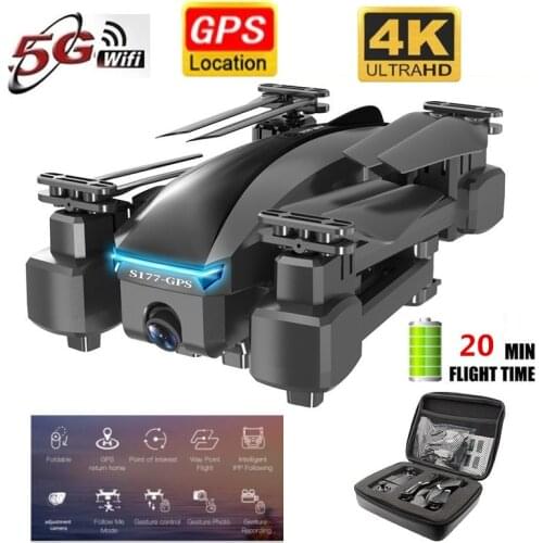 GPS Drone 4k 5G WIFI Wide Angle Dual Camera FVP ESC Electric Camera RC Distance 600m UAV Flight 20 Minut Foldable VS F3 SG901
