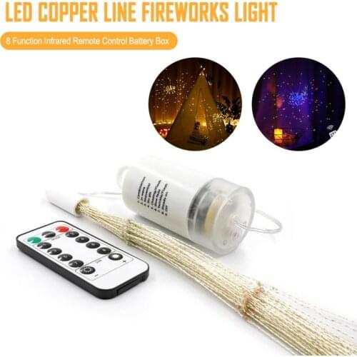LED Fairy String Light Decorative Lamp Hanging Firework Dimming with Remote Control Holiday lights for Party Xmas Tree Decor