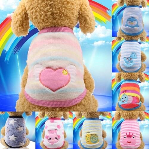 IERKOU Winter Warm Cartoon Pet Clothes for Small Dogs Fleece Cat Dog Coat Jacket Puppy Clothing Outfits Pets Products XXS-XL