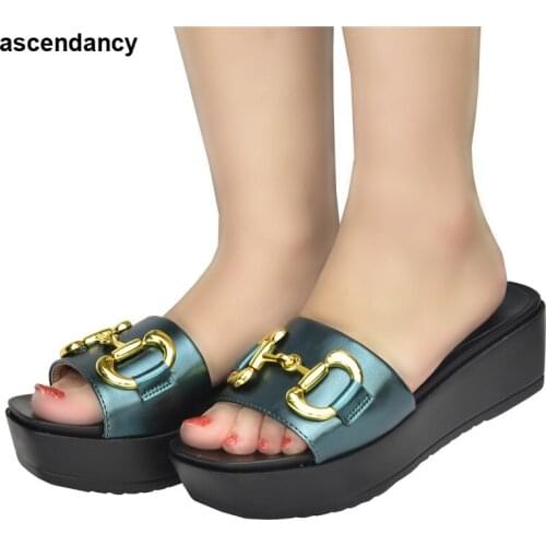 New Fashion Metal Chain Womens Platform Heels Women Shoes High Heel Shoes for Wedding Women Slip on Ladies Shoes and Sandals