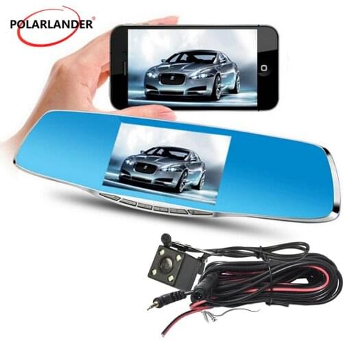 Car DVR Full HD 1080P 5 Inch Rearview Mirror Camera Novatek Rearview Mirror Digital Auto Dvrs Dual Lens Dash Night Vision