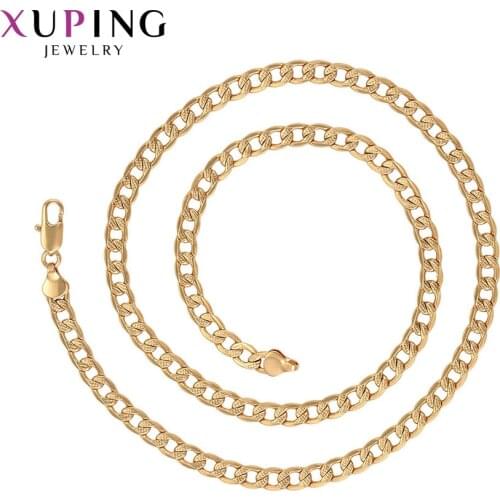 Xuping Beautiful for Women Necklace New Arrival Gold Color Plated Jewelry Accessories Halloween Gifts 45353