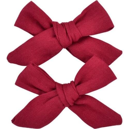 2Pcs/set 3.15inch Boutique Grosgrain Ribbon Printed Bows With Clips For Kids Girls Handmade Hair Bows Children Hair Accessories