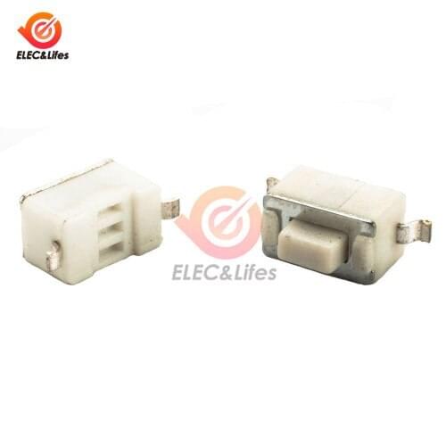 50Pcs 3X6X5 Touch Switch Patch 3x6x5mm Button Light Two Feet Micro Switches 3*6*5mm 2-Pin Momentary Tact Switch Key Button Swith