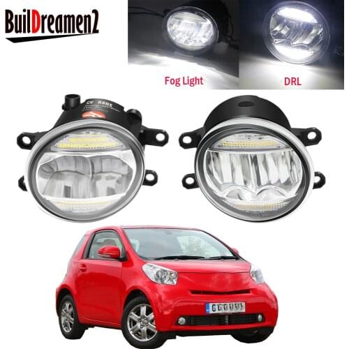 Car Right + Left LED Fog Light Assembly Daytime Running Lamp DRL 30W 12V For Toyota IQ (KPJ1_, NGJ1_, KGJ1_, NUJ1_) 2009-2013