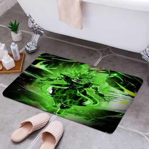 Broly Dragonball Dark Glow 3D Print Doormats Rectangle Non-Slip DoorMat Bedroom Kitchen Entrance Print Door rugs Dropshipping