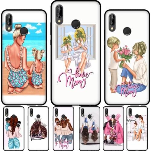 Super Mom Baby Girl Mother For Huawei P40 P30 P20 Lite Mate 20 Pro Case For Huawei P Smart 2019 2021 Z Phone Cover