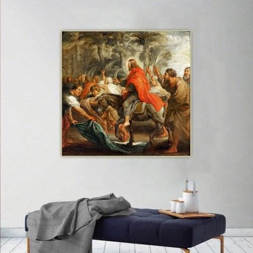 Citon Peter Paul Rubens《The Entry into Jerusalem》Canvas Art Oil Painting Artwork Decorative Picture Wall Decor Home Decoration