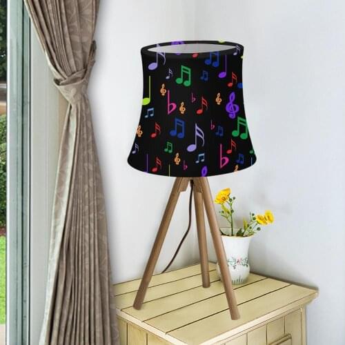 Musical Note Design Cloth European Style Lamp Shade for Table Lamp Crystal Candle Chandelier Wall Lamp Shade Lampshade New