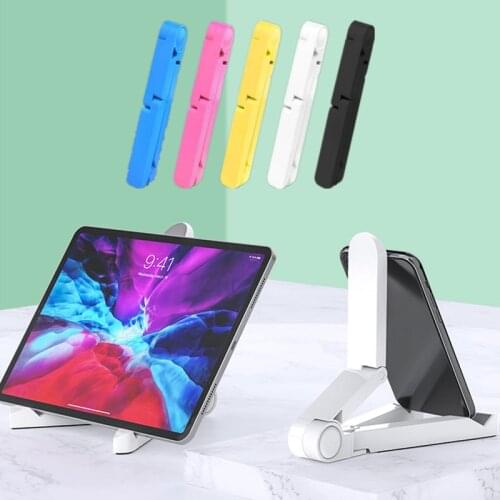 For iPad Mini Air Holder Universal Tablet Stand Portable Tripod Desktop Mobile Phone Support 180 Degree Adjustable Tablet Holder