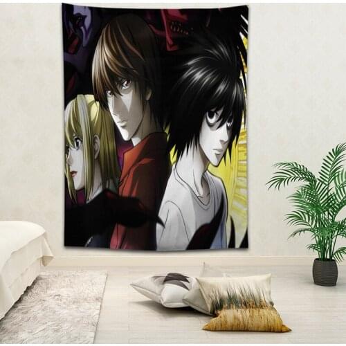 Home 2021 Hot Sale Custom Anime Printed Tapestry Background Decorative Tapestry Wall Hanging Decor decoration mural hippie tapiz