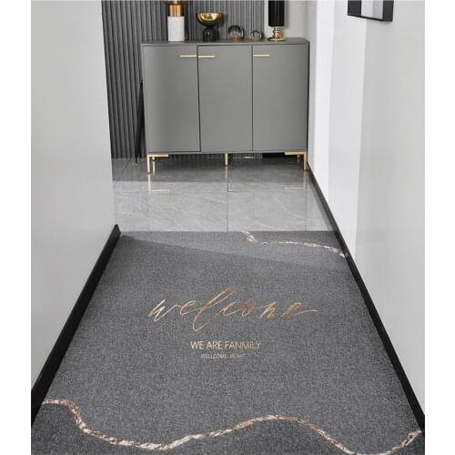 New Arrive Gary Minimalism Light Luxury Carpet Can Be Freely Cut PVC Non-slip Interior And Doorway Door Mat Large Area Rugs