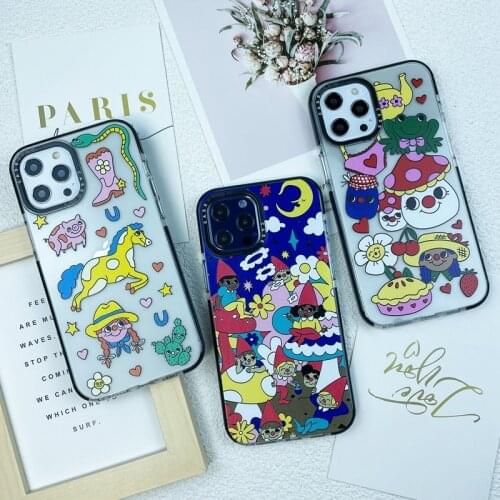 INS Funny Cartoon Pattern Animal Silicone Soft Case For iphone 11 12 Pro Max SE 2020 7 8 Plus 12Mini 11Pro XS Max X XR TPU Cover