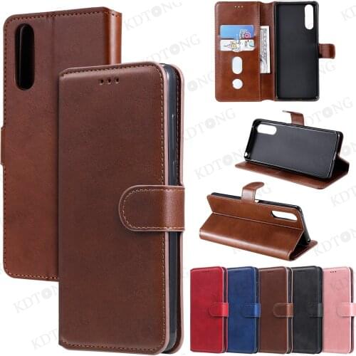 Original Flip Leather Phone Case For SONY XZ1 XZ2 XZ3 XZ4 Case For SONY Xperia 1 10II 10III Shockproof Matte Cases Cover Capa