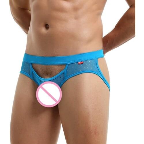 Sexy Men Thong G-string Mesh Slip Homme Gay Panties Jockstraps Cuecas Lingerie Hollow Out Underwear Exotic String Tanga Bikini
