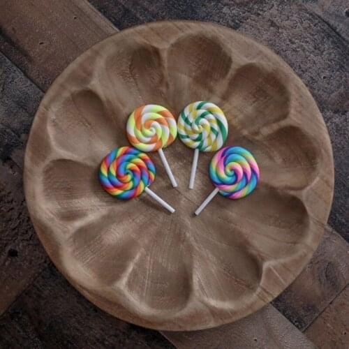 Handmade Baby Soft Pottery Lollipop Newborn Photography Props Decorations Infant Photo Shooting Posing Accessories