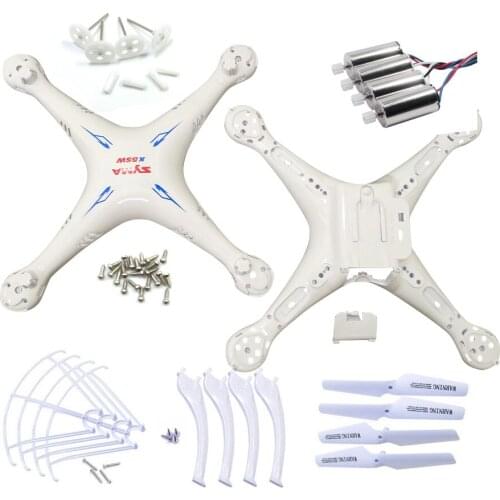 RC Drone Spare Part X5SW X5SC Body Shell Propeller Blade Protection Guard Landing Skid Front Rear Motor Gear Blade Fixed Part