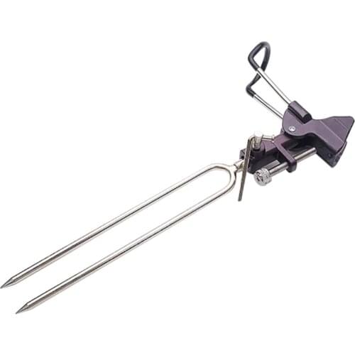 1 Piece Rod Holders for Fishing Fish Rod Folding Holder Ground Bank Fishing Rod Rack Holder for 360 Degree Adjustable