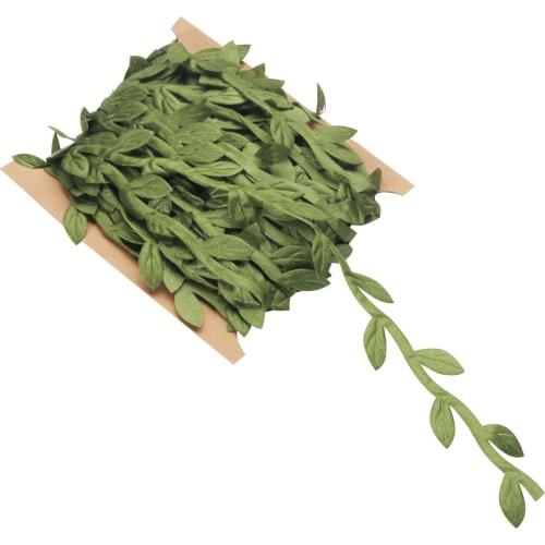 10 Meter Silk Leaf Green Leaves for Wedding Decoration Artificial DIY Wreath Gift Scrapbooking Craft