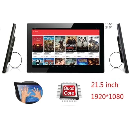21.5 inch Android touch smart TV-tablet pc-KIOSK all in one display (Katkat, Rockchip3188,quad core, 1GB+8GB, VESA,Bluetooth)
