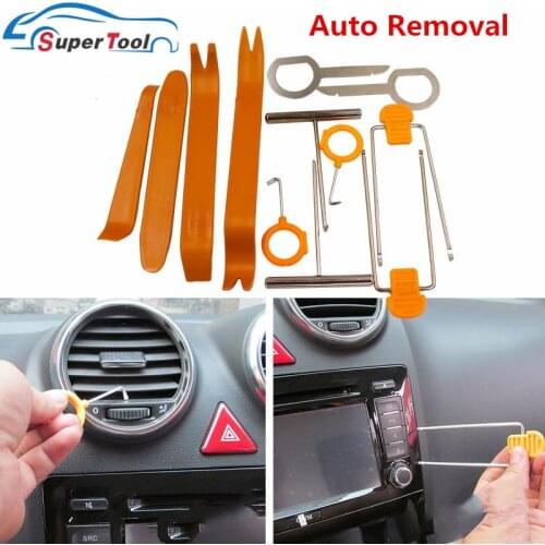 Auto Car Radio Door Clip Audio Removal Kit Car Audio Removal Trim Panel Dashboard Car DVD Player Repair Hand Cockpit Pry Tool