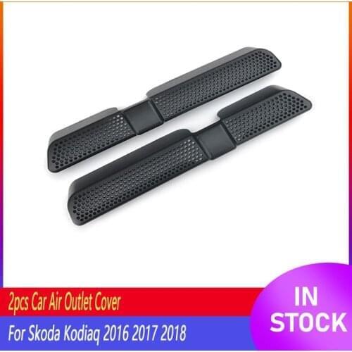 Car Air Outlet Cover For Skoda Kodiaq 2016 2017 2018 Back Seat Under Car Rear Seat Air Conditioning Vent Cover Net 2PCS/Set