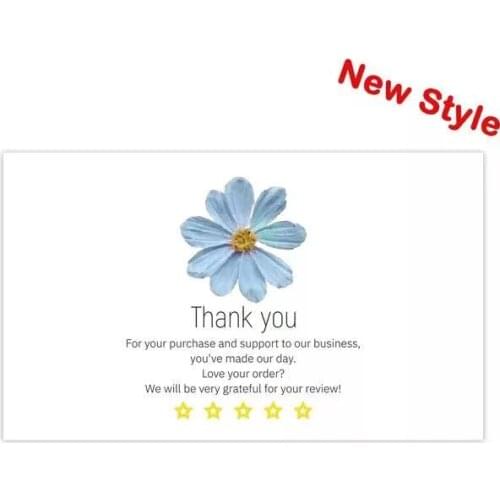 10-30pcs Thank You card white thanks for your purchase card Paper Cards For Small Shop Gift Packet