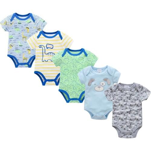 Unisex Baby Boy Bodysuit Short Sleeve Cotton Cool Print Clothes Newborn Girl Jumpsuit ropa de body bebe Toddlers Clothing