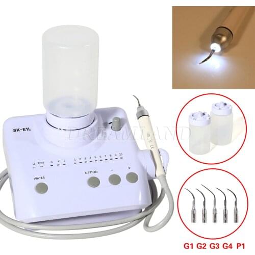EMS Type SKYSEA Dental Ultrasonic Piezo Scaler with LED light Handpiece E1L Diaphragm Pump Auto-water Supply System