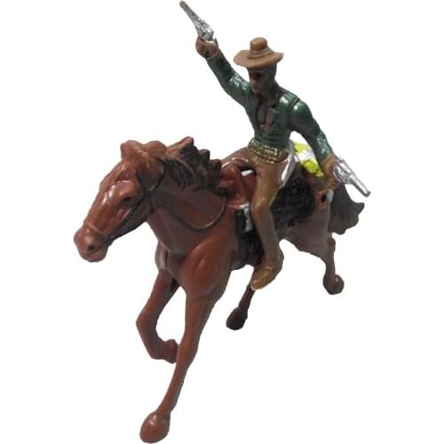 West Cowboy on Horse People Model Action Figures Kids Toy Gifts Home Decor
