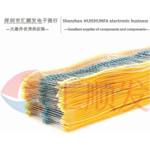 Metallic film resistor element 1% 5-color ring 1R/2.2R/10R/22R/100R/220R