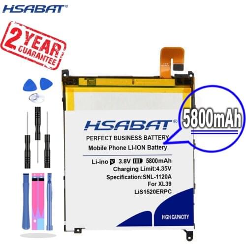 New Arrival [ HSABAT ] 5800mAh LiS1520ERPC Replacement Battery for Sony Xperia Z Ultra XL39 XL39H C6802 C6806 C6833