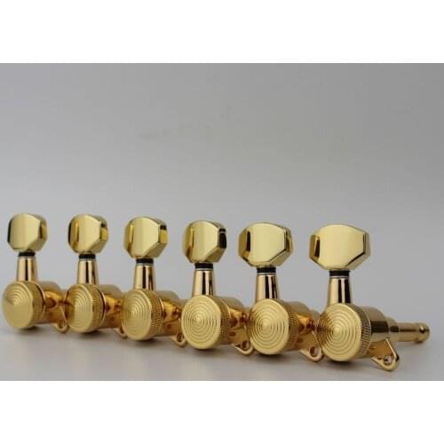 New Gold Guitar Locking Tuners Electric Guitar Machine Heads Tuners 07SP Lock Silver Tuning Pegs
