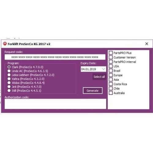 New lastest Clark \ Linde \STILL \Liebherr \Valtra \Jungheinrich \Valtra \ Widos Forklift Combo Forklift Keygen 2017v2