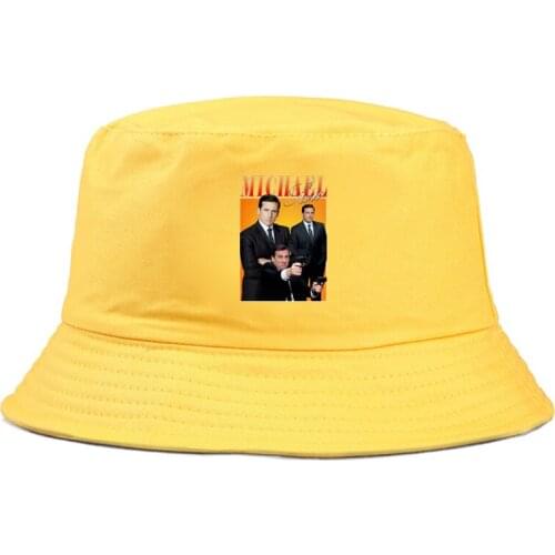 The Office Bucket Hats men women fishing cap casual out sunscreen Fisherman Panama Hip Hop Cap