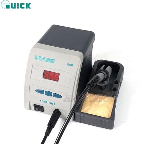 QUICK 236 220V 90W ESD Safe LEAD-Free Soldering Station Adjustable Temperature Welding Soldering Iron BGA Rework Station