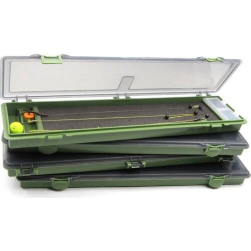 Portable Green Multifunctional Fishing Box with 15 Pins Storage Container Bait Lure Hooks Storage Boxes Accessory