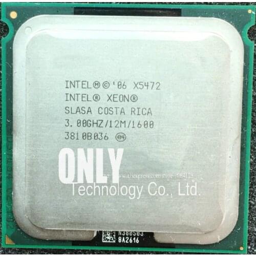 Intel Xeon X5472 3.0GHz/12M/1333 Processor close to LGA771 Core 2 Quad Q9650 CPU, works on LGA 775 mainboard 2 Pieces Free