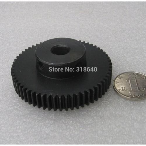 Spur Gear pinion 1M 60T 60Teeth Mod 1 Width 10mm Bore 10mm Right Teeth 45# steel positive gear CNC gear rack transmission RC
