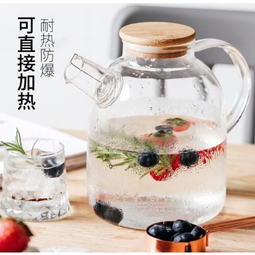 Cool kettle glass high temperature resistant household cold water cup cold kettle Nordic transparent kettle teapot