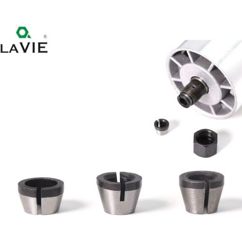 1pc collets 6mm 6.35mm 8mm collet chuck Engraving Trimming machine Electric Router Milling Cutter Accessories